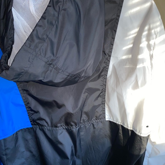 XIOS NEWYORK , WINDBREAKER JACKET , blue,black,&white , size:XL - Picture 2 of 2
